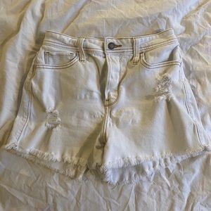 Hollister white shorts